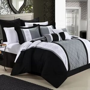 Chic Home Livingston 8-piece Bed Set, Black, King