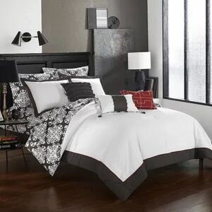 Chic Home Tania Comforter Bedding Set, Grey, Queen