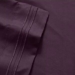 Sweet Home Collection 1500 Thread Count Deep Pocket Sheet Set, Purple, Twin