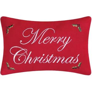 C&F Home Merry Christmas Throw Pillow, Red, Fits All