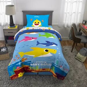 Licensed Character Baby Shark Family Bedding Set, Multicolor, Twin