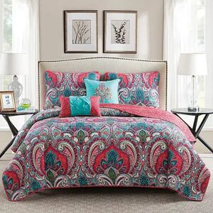 VCNY Home Casa Re'Al Reversible Quilt Set, Multicolor, Twin