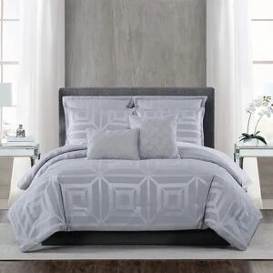 Unbranded 5th Avenue Lux Mayfair Comforter Set, Grey, King