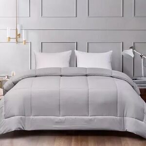Royal Majesty Reversible Comforter, Grey, King