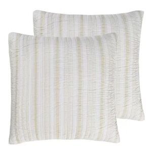 Levtex Home 2-pack Camden Euro Sham Set, Beig/Green