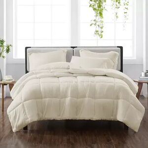 Cannon Solid Comforter Set with Shams, White, King