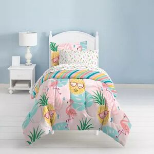 Dream Factory Pineapple Bed Set, Pink, Twin