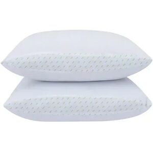 BIG VALUE 200 Thread Count Cotton Extra Firm Support 2-pack Pillow Set, White, King