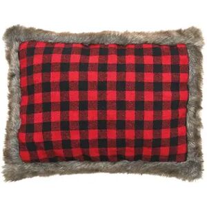 C&F Home Buffalo Check Christmas Throw Pillow, Red, 14X18
