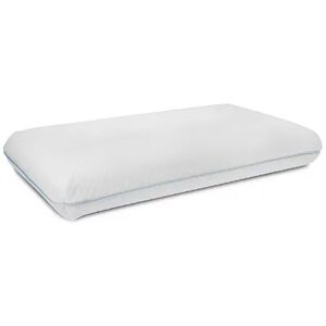 Emma+Oliver Emma and Oliver Memory Foam Cool Gel Queen Size Pillow with Zippered Removable Pillow Case, White