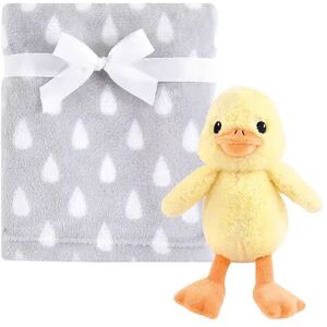 Hudson Baby Infant Plush Blanket with Toy, Yellow Duck, One Size