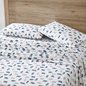 Eddie Bauer Flannel Sheets, Grey, Queen Set