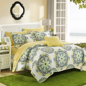 Chic Home Madrid 4-piece Quilt Set, Yellow, King