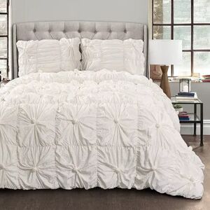Lush Decor Bella Comforter Set, White, King