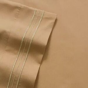 Sweet Home Collection 1500 Thread Count Deep Pocket Sheet Set, Dark Brown, CKING SET