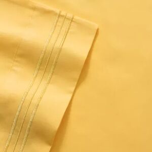 Sweet Home Collection 1500 Thread Count Deep Pocket Sheet Set, Yellow, Twin