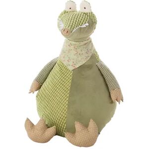 Mina Victory Plushlines Crocodile Throw Pillow, Green, SHAPED