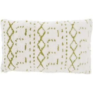 Mina Victory Life Styles Woven Boho Pattern Indoor Throw Pillow, Green, 12X20