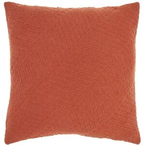 Mina Victory Life Styles Woven Diagonal Indoor Throw Pillow, Orange, 18X18