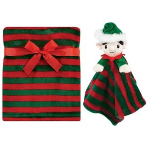 Hudson Baby Unisex Baby Plush Blanket with Security Blanket, Elf, One Size, Green