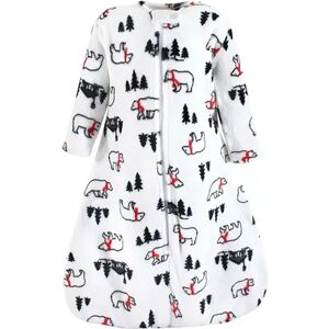 Hudson Baby Unisex Baby Plush Sleeping Bag, Sack, Blanket, Long-Sleeve Winter Bear, Infant Unisex, Size: 0-6 Months, White