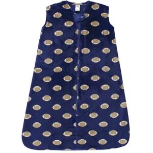 Hudson Baby Infant Boy Plush Sleeveless Sleeping Bag, Sack, Blanket, Football, Infant Boy's, Size: 0-6 Months, Brt Blue
