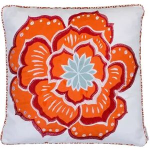Levtex Abigail Flower Throw Pillow, Red, Fits All