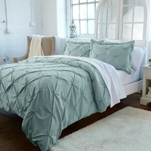 Great Bay Home Analia Pintuck Duvet Cover Set, Blue, Twin