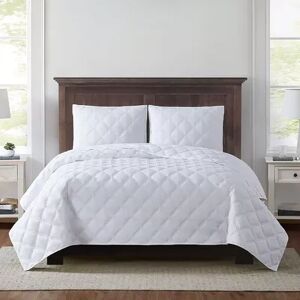 Truly Soft Everyday 3D Puff Quilted Quilt Set, White, Twin