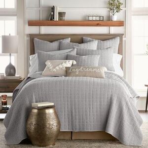 Levtex Home Levtex Mills Waffle Blush Quilt Set, Grey, Twin