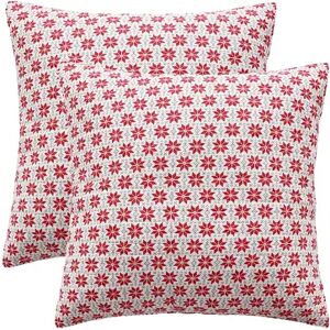 Levtex Home Silent Night 2-pack Euro Shams, Red