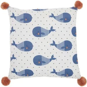 Mina Victory Plush Whales Throw Pillow, Multicolor, 16X16