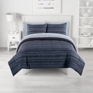 The Big One Reversible Complete Bedding Set, Blue, King
