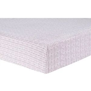 Trend Lab Lilac Herringbone Fitted Crib Sheet, Purple