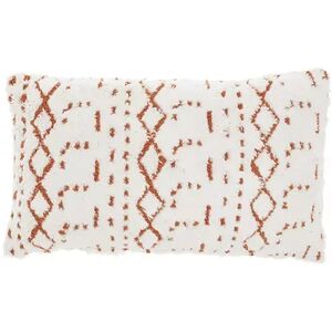 Mina Victory Life Styles Woven Boho Pattern Indoor Throw Pillow, Orange, 12X20