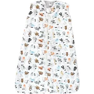 Hudson Baby Unisex Baby Mink with Sherpa Inner Sleeping Bag, Sack, Blanket, Alphabet Animals, Infant Unisex, Size: 18-24MONTH, White