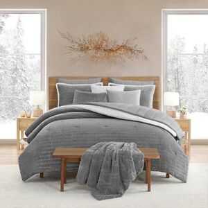Koolaburra by UGG Dezi Comforter Set with Shams, Grey, Twin