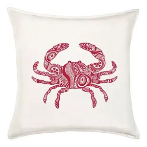 Greendale Home Fashions Crab Throw Pillow, Red, 20X20