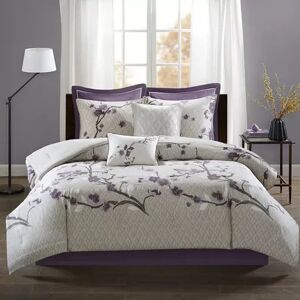 Madison Park 8-piece Isabella Comforter Set, Purple, King