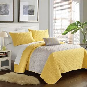 Chic Home Dominic 4-piece Quilt Set, Yellow, King