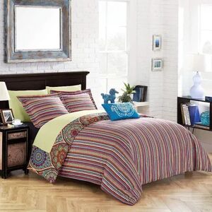 Chic Home Chennai Comforter Bedding Set, Red, Queen