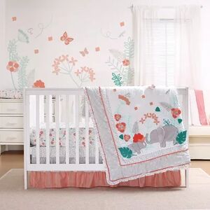 The Peanutshell The Peanut Shell Safari Love 3-pc. Crib Bedding Set, Multicolor