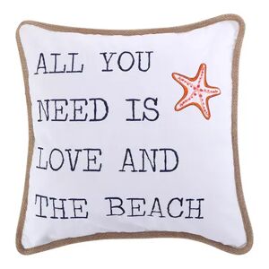 Levtex Home Levtex Coral Love & The Beach Throw Pillow, Multicolor, Fits All