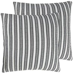 Levtex Home Tanzie Black 2-pack Euro Sham Set