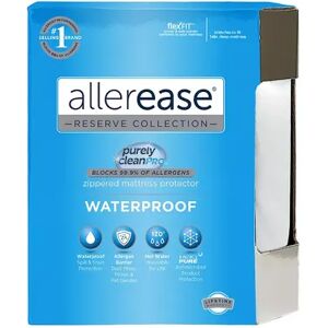 LS Allerease Waterproof Allergy Protection Mattress Protector, White, Twin