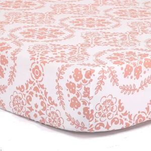 The Peanutshell The Peanut Shell Medallion Fitted Crib Sheet, Red