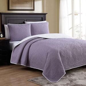 Estate Brand Marseille Quilt Set, Purple, Twin