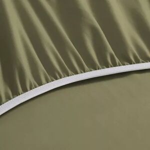 Swift Home Microfiber Fitted Sheet, Green, Twin