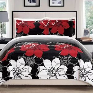 Chic Home Woodside Quilt Set, Black, Twin