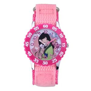 Licensed Character Disney Princess Watch Mulan & Flower Kids' Time Teacher Watch, Girl's, Size: Medium, Pink